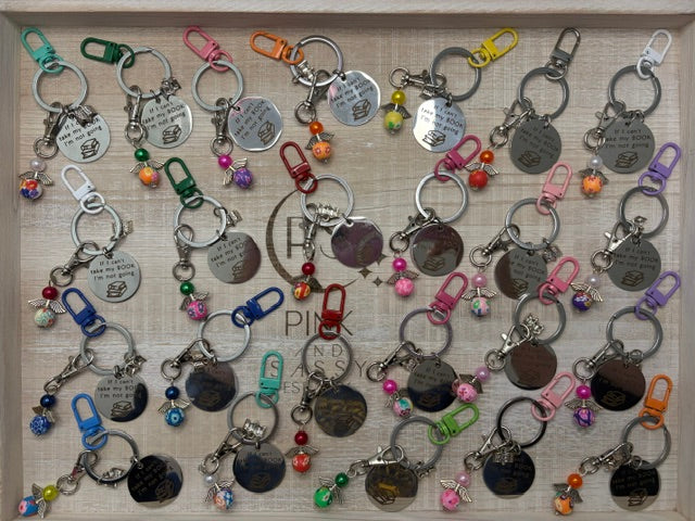 Bookish Angel Keychain