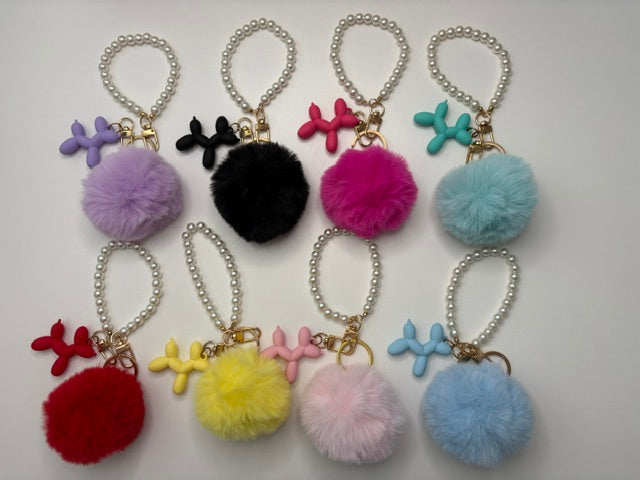 Poodle Charm Wristlet