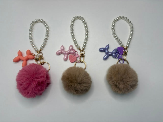 Poodle Charm Wristlet