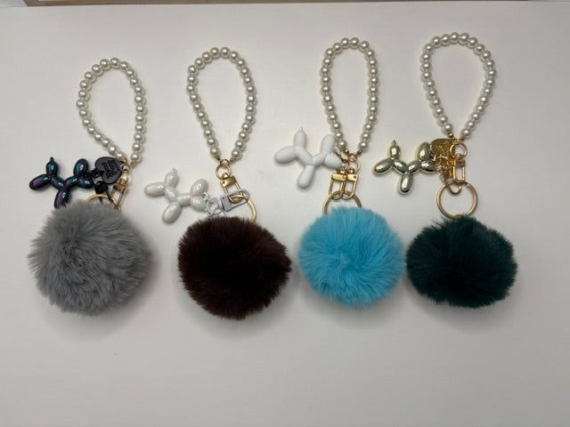 Poodle Charm Wristlet